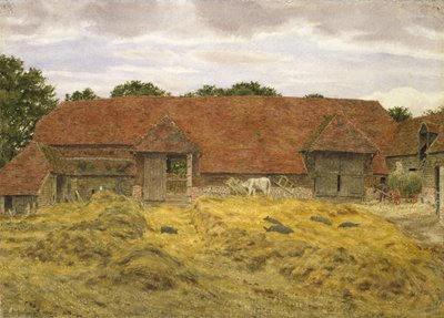 Red Barn at Whitchurch, 1868 by George Price Boyce